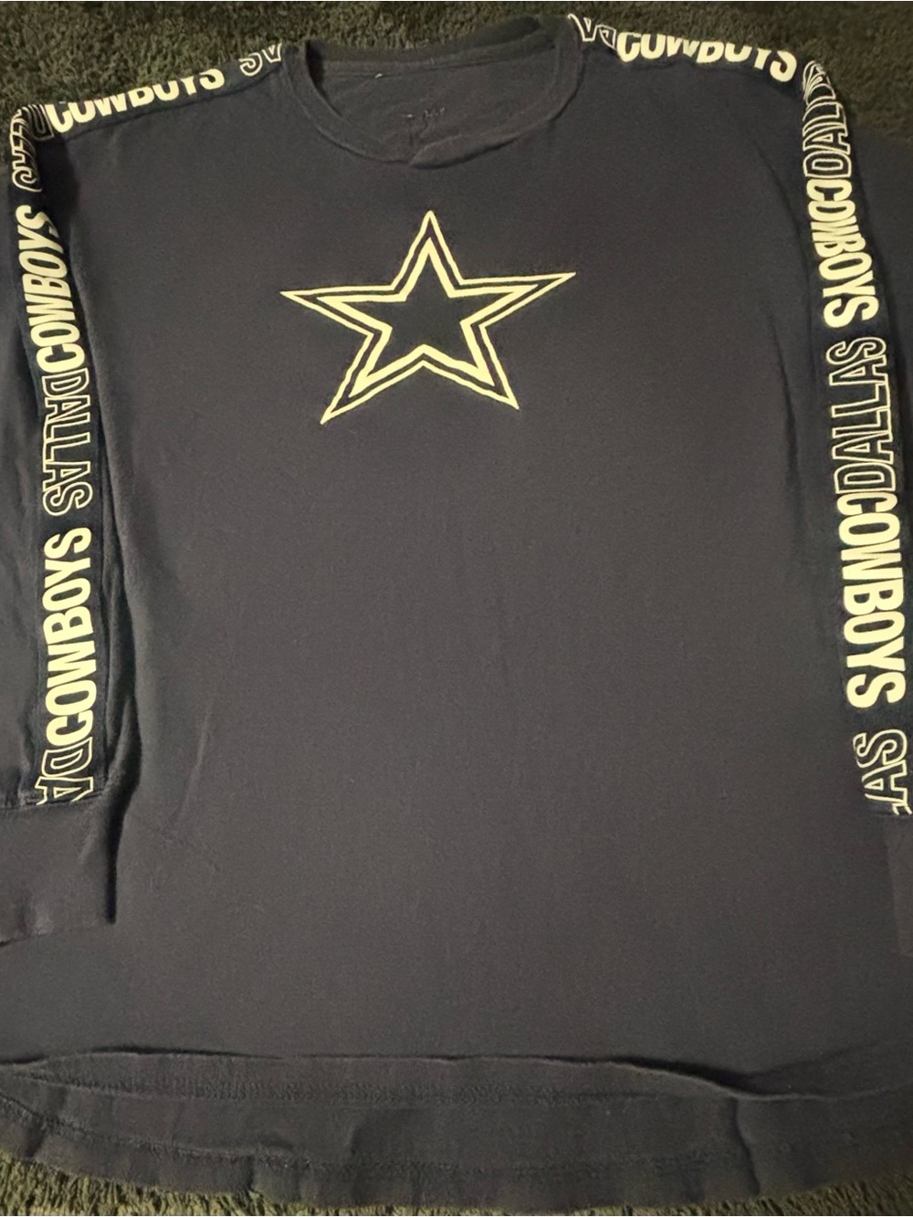 NFL Dallas Cowboys Navy Youth Long-Sleeve Sweatshirt with Star Logo
